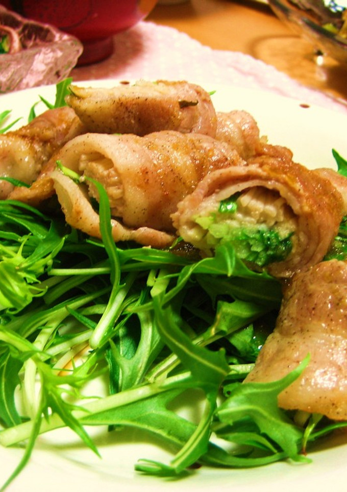 水菜とえのきの豚肉巻き-レシピのメイン写真