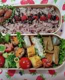 塾弁当♡蓮根のはさみ揚げ&煮物♪(覚書)