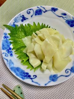 たけのこの薄皮の刺身-レシピのメイン写真