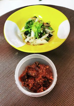 白菜の梅にんにく和え(素)-レシピのメイン写真