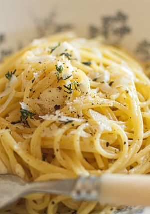 ペコリーノチーズのパスタ（カチョエペペ）-レシピのメイン写真