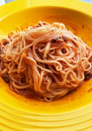 ピザソースで簡単そうめん-レシピのメイン写真