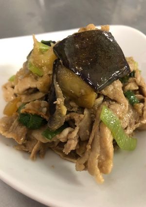 豚肉とナスのポン酢炒め-レシピのメイン写真