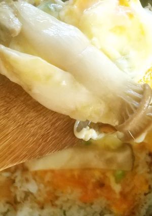 残ったご飯で半熟玉子エリンギ焼き飯-レシピのメイン写真