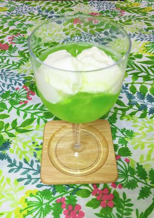 嚥下食☆メロンクリームソーダ-レシピのメイン写真