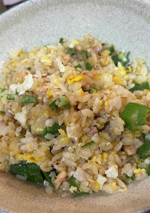 オクラマヨチャーハン-レシピのメイン写真