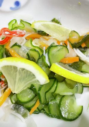 生野菜＆レモン＊甘酢和え-レシピのメイン写真