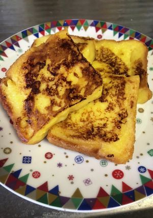 レンジで浸透冷凍食パンでフレンチトースト-レシピのメイン写真