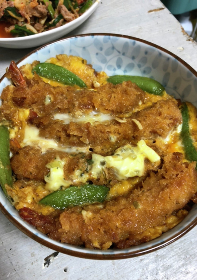 エビフライの卵とじ丼-レシピのメイン写真