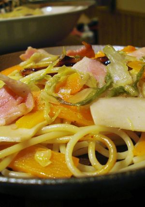 白菜漬けで絶品パスタ！-レシピのメイン写真