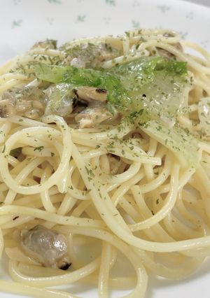 缶詰で簡単!あさりのパスタ♡白だし入り-レシピのメイン写真