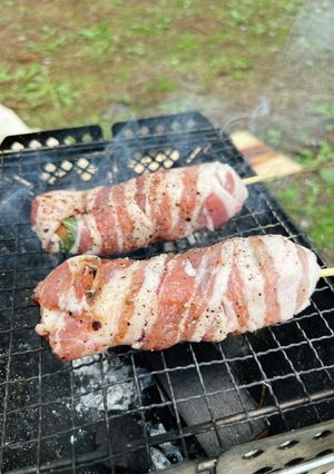 キャンプ飯★豚バラ大葉みたらし団子!-レシピのメイン写真