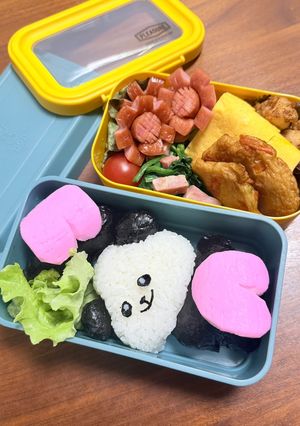 お尻弁当　お尻シール　キャラ弁　遠足弁当-レシピのメイン写真