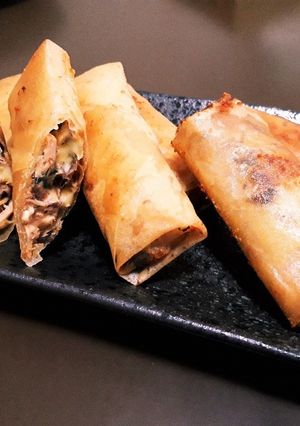 簡単☆サバ味噌チーズ春巻-レシピのメイン写真