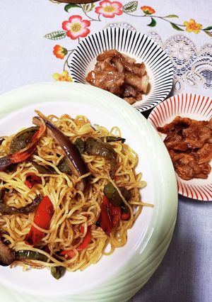 お肉の味変で楽しむ♪︎ビビン焼きそば-レシピのメイン写真