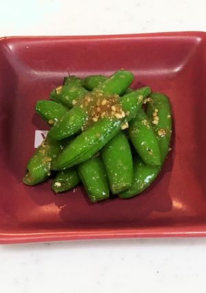 塩茹でに飽きたらスナップエンドウのナムル-レシピのメイン写真