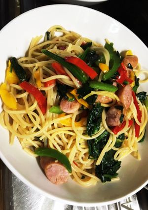 あるものだけでダシダパスタ-レシピのメイン写真