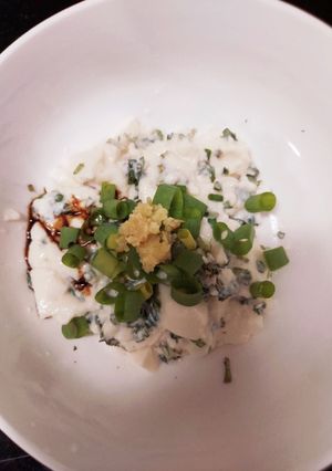 豆腐のヨモギ和え-レシピのメイン写真