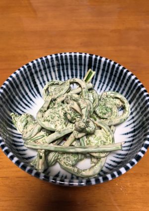 こごみのわさびマヨ-レシピのメイン写真