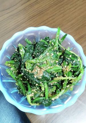 簡単 ほうれん草の胡麻和え-レシピのメイン写真
