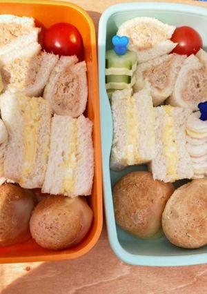 パン弁当❁﻿サンドイッチ＆ポンデケージョ-レシピのメイン写真
