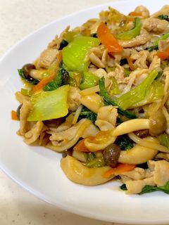 青梗菜と豚肉のオイスターソース炒め^^-レシピのメイン写真