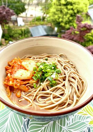 冷たいキムチ蕎麦-レシピのメイン写真
