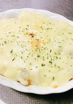 春限定！タラの芽と新玉ねぎのグラタン-レシピのメイン写真