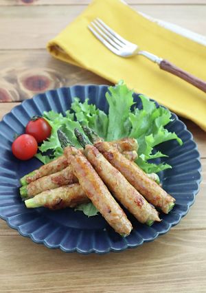 お弁当にも◎アスパラガスの豚巻き照り焼き-レシピのメイン写真