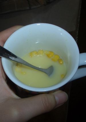 ●コーンスープの飲み方●-レシピのメイン写真