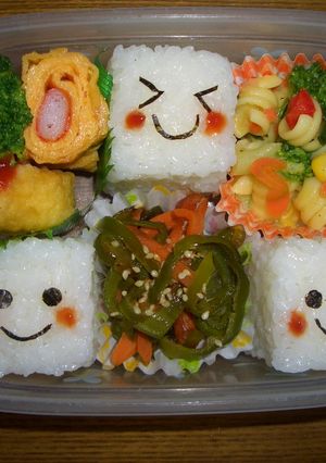 キャラ弁　四角お顔-レシピのメイン写真