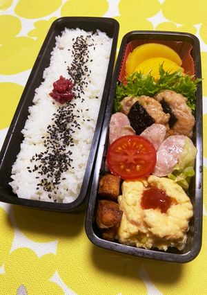 息子の弁当　4/25-レシピのメイン写真