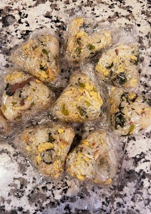 焼き鯖と小松菜と卵の混ぜご飯-レシピのメイン写真