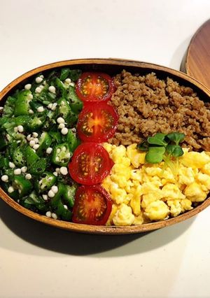 のっけ弁当2022.04.25そぼろ-レシピのメイン写真