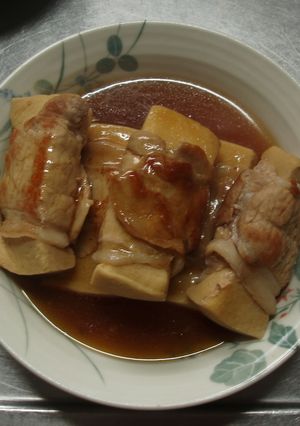 高野豆腐の豚肉まき煮-レシピのメイン写真