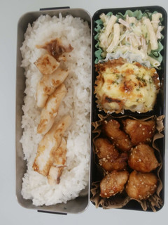 2022.4.25 鶏肉の甘辛唐揚げ弁当-レシピのメイン写真