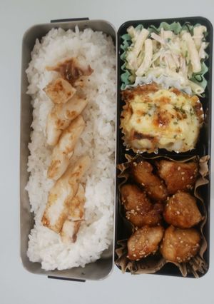 2022.4.25 鶏肉の甘辛唐揚げ弁当-レシピのメイン写真