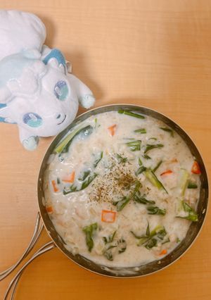 オートミールで野菜たっぷりチーズリゾット-レシピのメイン写真