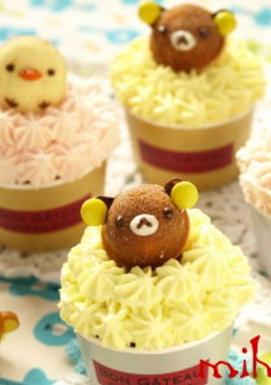 鈴カステラでリラックマ＆コリラックマ-レシピのメイン写真