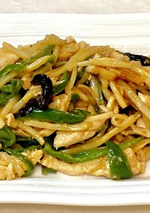 お財布おたすけ！鶏むね肉で青椒肉絲風♪-レシピのメイン写真