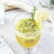 みかん酢と冷凍キウイフルーツの炭酸割り