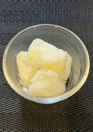 甘酒のレモンシャーベット-レシピのメイン写真