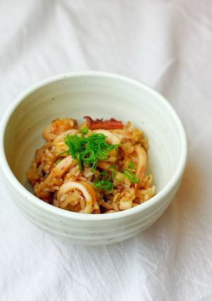 いか飯風炊き込みおこわ-レシピのメイン写真