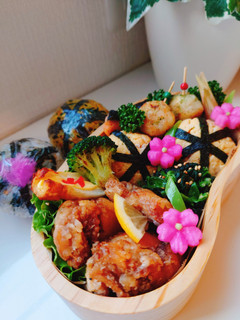 女子学生のお弁当(2022.4.25)-レシピのメイン写真