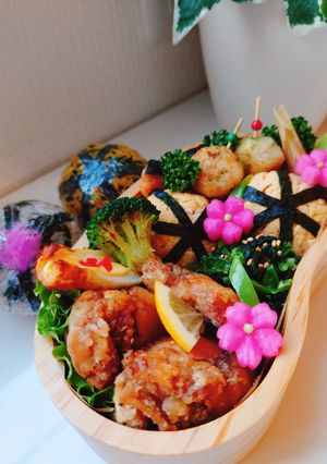 女子学生のお弁当(2022.4.25)-レシピのメイン写真