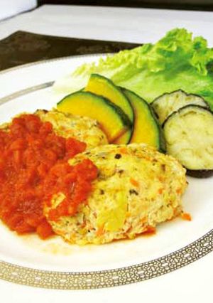トマトを使った豆腐ハンバーグ-レシピのメイン写真