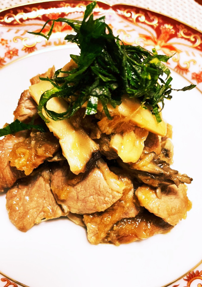 豚肉のみぞれ黒酢炒め-レシピのメイン写真