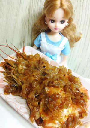 リカちゃん♡赤海老のXO醤炒め꧁꧂-レシピのメイン写真