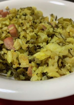 ベーコンと高菜のピリ辛山椒炒飯-レシピのメイン写真