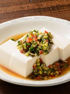 夏野菜出汁がけ冷奴-レシピのメイン写真